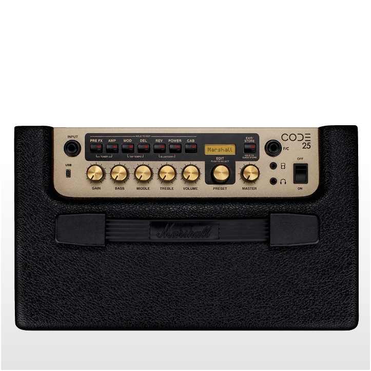 STIPRINTUVAS ELEKTRINEI GITARAI MARSHALL CODE-25 2 STIPRINTUVAS ELEKTRINEI GITARAI MARSHALL CODE-25 2