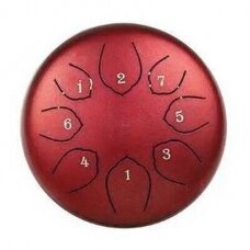 HLURU TOY8-6-RED 6" 8-NOTES TONGUE DRUM