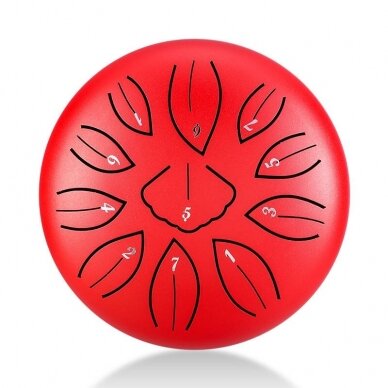 HLURU TWG11-6-RED 6" 11-NOTES TONGUE DRUM