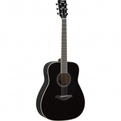TRANSAKUSTINĖ GITARA SU PAJUNGIMU YAMAHA FG-TA-BL JUODA