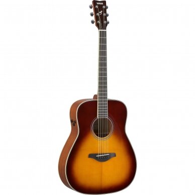 TRANSAKUSTINĖ GITARA SU PAJUNGIMU YAMAHA FG-TA-BS RUDA SU PERĖJIMU TRANSAKUSTINĖ GITARA SU PAJUNGIMU YAMAHA FG-TA-BS RUDA SU PERĖJIMU