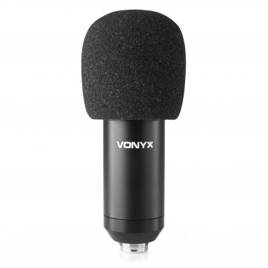 USB MIKROFONAS SU PRIEDAIS VONYX CM300B 173.506 JUODAS 2