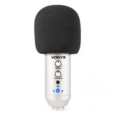 USB MIKROFONAS SU PRIEDAIS VONYX CM320S 173.552 SIDABRINIS 4 USB MIKROFONAS SU PRIEDAIS VONYX CM320S 173.552 SIDABRINIS 4