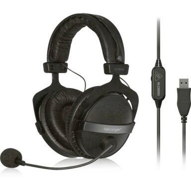Uždaro tipo ausinės su USB mikrofonu - Behringer HLC-660U