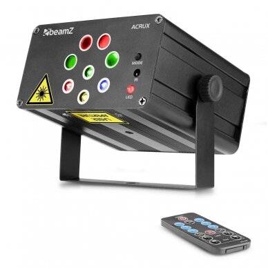 BEAMZ ACRUX QUATRO R/G PARTY LASER SYSTEM WITH RGBW LEDS 152.610 BEAMZ ACRUX QUATRO R/G PARTY LASER SYSTEM WITH RGBW LEDS 152.610