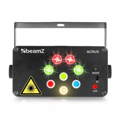 BEAMZ ACRUX QUATRO R/G PARTY LASER SYSTEM WITH RGBW LEDS 152.610 4 BEAMZ ACRUX QUATRO R/G PARTY LASER SYSTEM WITH RGBW LEDS 152.610 4