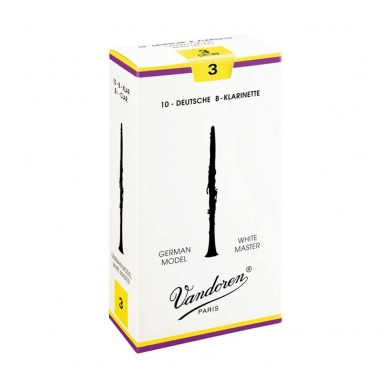 Vandoren CR-163 White Master Bb clarinet reed 3.0 (1 Pc)
