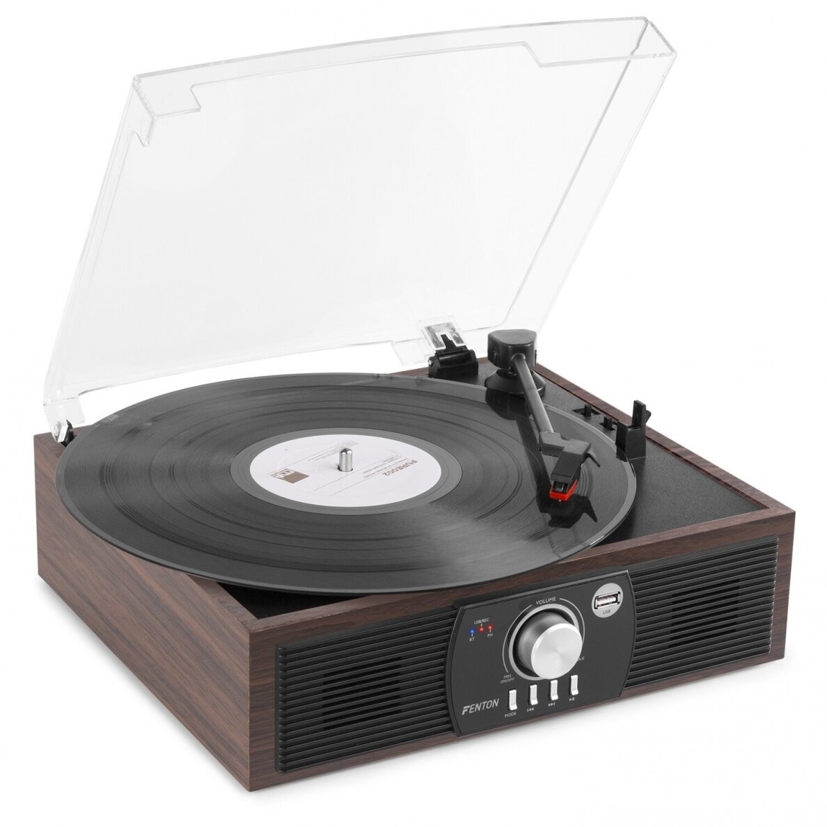 VINILINIŲ PLOKŠTELIŲ GROTUVAS FENTON RP-175 DW DARKWOOD USB 102.140