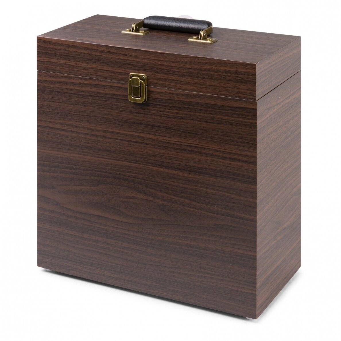 FENTON RP-170D RECORD PLAYER WITH RECORD STORAGE CASE DARK WOOD 102.166 9
