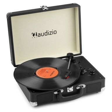 AUDIZIO RP-116BK RECORD PLAYER BRIEFCASE WITH BT IN / OUT 102.071