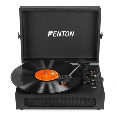 FENTON RP-118B RECORD PLAYER BRIEFCASE WITH BT BLACK 102.050 2