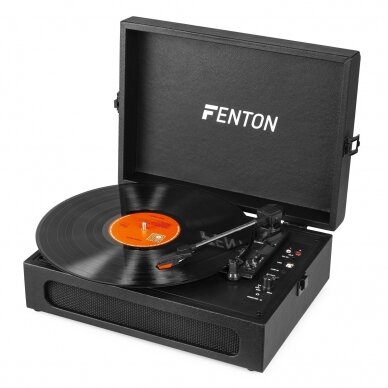 FENTON RP-118B RECORD PLAYER BRIEFCASE WITH BT BLACK 102.050 6