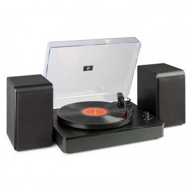 AUDIZIO RP-330 RECORD PLAYER HQ BLACK WITH SPEAKERS 102.178