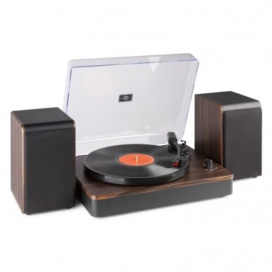 AUDIZIO RP-330D RECORD PLAYER HQ WITH SPEAKERS DARK WOOD 102.179