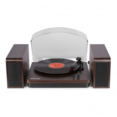 FENTON RP-168DW RECORD PLAYER WITH SPEAKERS DARK WOOD 102.149 2