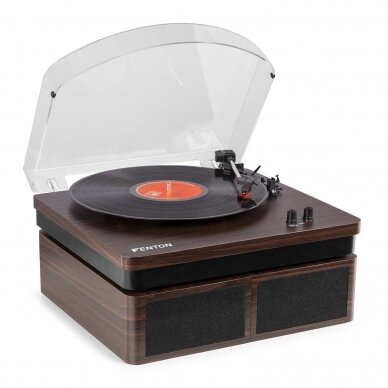 FENTON RP-168DW RECORD PLAYER WITH SPEAKERS DARK WOOD 102.149 6