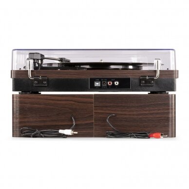 FENTON RP-168DW RECORD PLAYER WITH SPEAKERS DARK WOOD 102.149 8