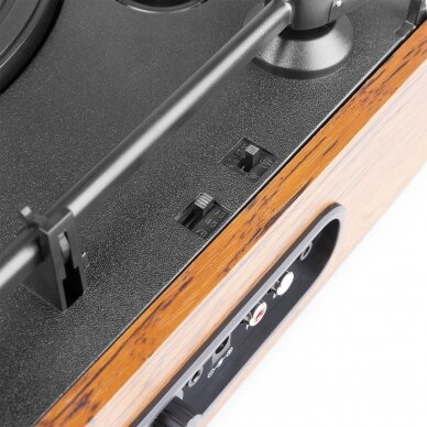VINILINIŲ PLOKŠTELIŲ GROTUVAS SU KOLONĖLĖMIS IR PLOKŠTELIŲ DĖKLU FENTON RP-170L MEDŽIO APDAILA 102.165 6 VINILINIŲ PLOKŠTELIŲ GROTUVAS SU KOLONĖLĖMIS IR PLOKŠTELIŲ DĖKLU FENTON RP-170L MEDŽIO APDAILA 102.165 6