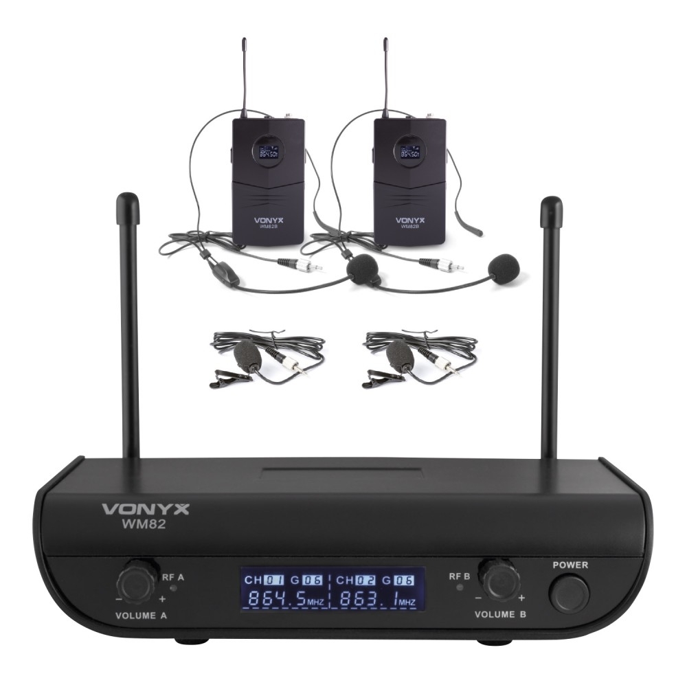 Bevielė radijo sistema - Vonyx WM82 179.214 Bevielė radijo sistema - Vonyx WM82 179.214