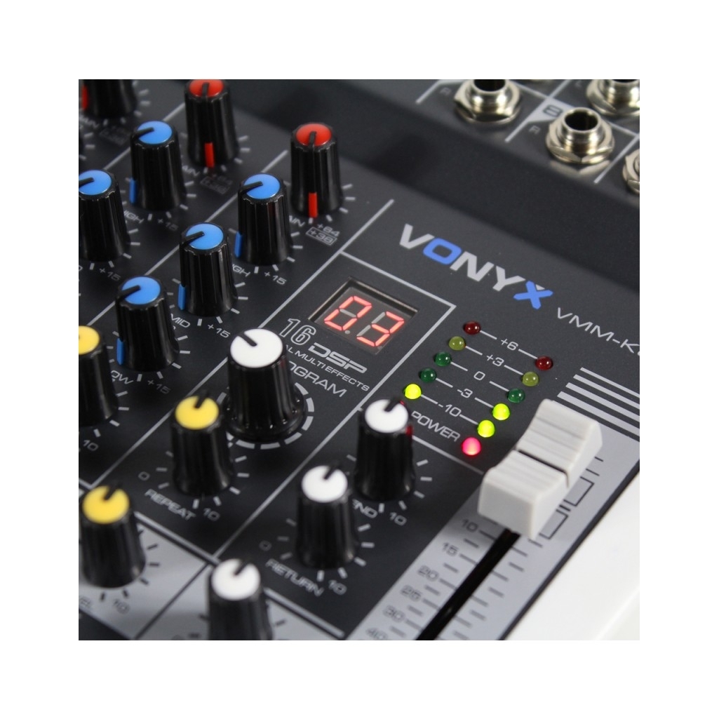 Vonyx VMM-K802 8-Channel Music Mixer with DSP 172.590 4 Vonyx VMM-K802 8-Channel Music Mixer with DSP 172.590 4