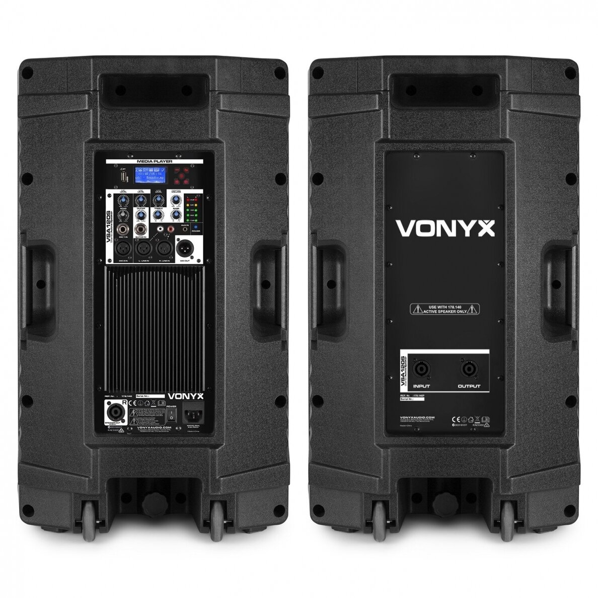 VONYX VSA120S ACTIVE STEREO SPEAKER SET 12” 178.140 3 VONYX VSA120S ACTIVE STEREO SPEAKER SET 12” 178.140 3