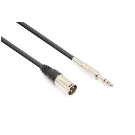 Vonyx Cable XLR Male-6.3 Stereo (1.5m) 177.742 Vonyx Cable XLR Male-6.3 Stereo (1.5m) 177.742