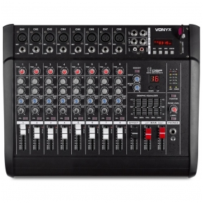 Vonyx AM8A 8-Channel Mixer with Amplifier DSP/BT/SD/USB/MP3 172.574