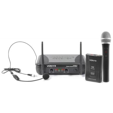Vonyx STWM712C VHF Microphone System 2-Channel Combi