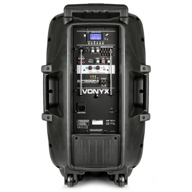 Vonyx AP1500PA Portable Speaker 15" 2UHF MP3 BT 170.337 3