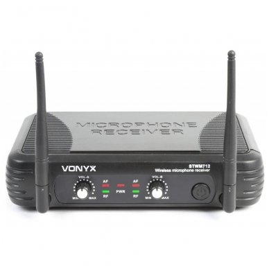 Vonyx STWM712 VHF Microphone System 2-Channel 179.183 1