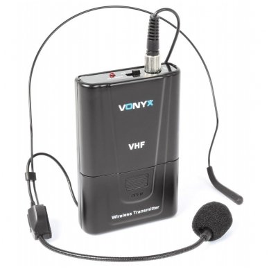 Vonyx WM512C 2-Channel VHF Wireless Microphone System Combi with Handheld, Bodypack and Display 2 Vonyx WM512C 2-Channel VHF Wireless Microphone System Combi with Handheld, Bodypack and Display 2