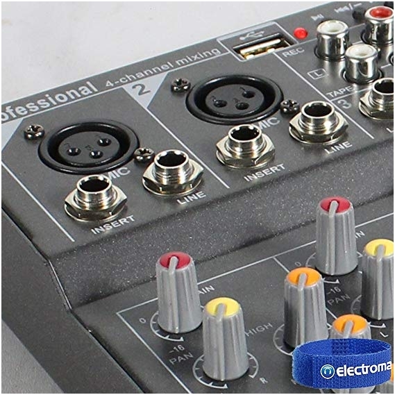 Vonyx VMM-F401 4-Channel Music Mixer 172.575 2 Vonyx VMM-F401 4-Channel Music Mixer 172.575 2