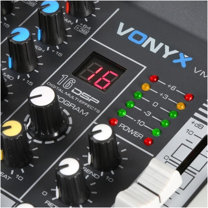 Vonyx VMM-K802 8-Channel Music Mixer with DSP 172.590 5 Vonyx VMM-K802 8-Channel Music Mixer with DSP 172.590 5