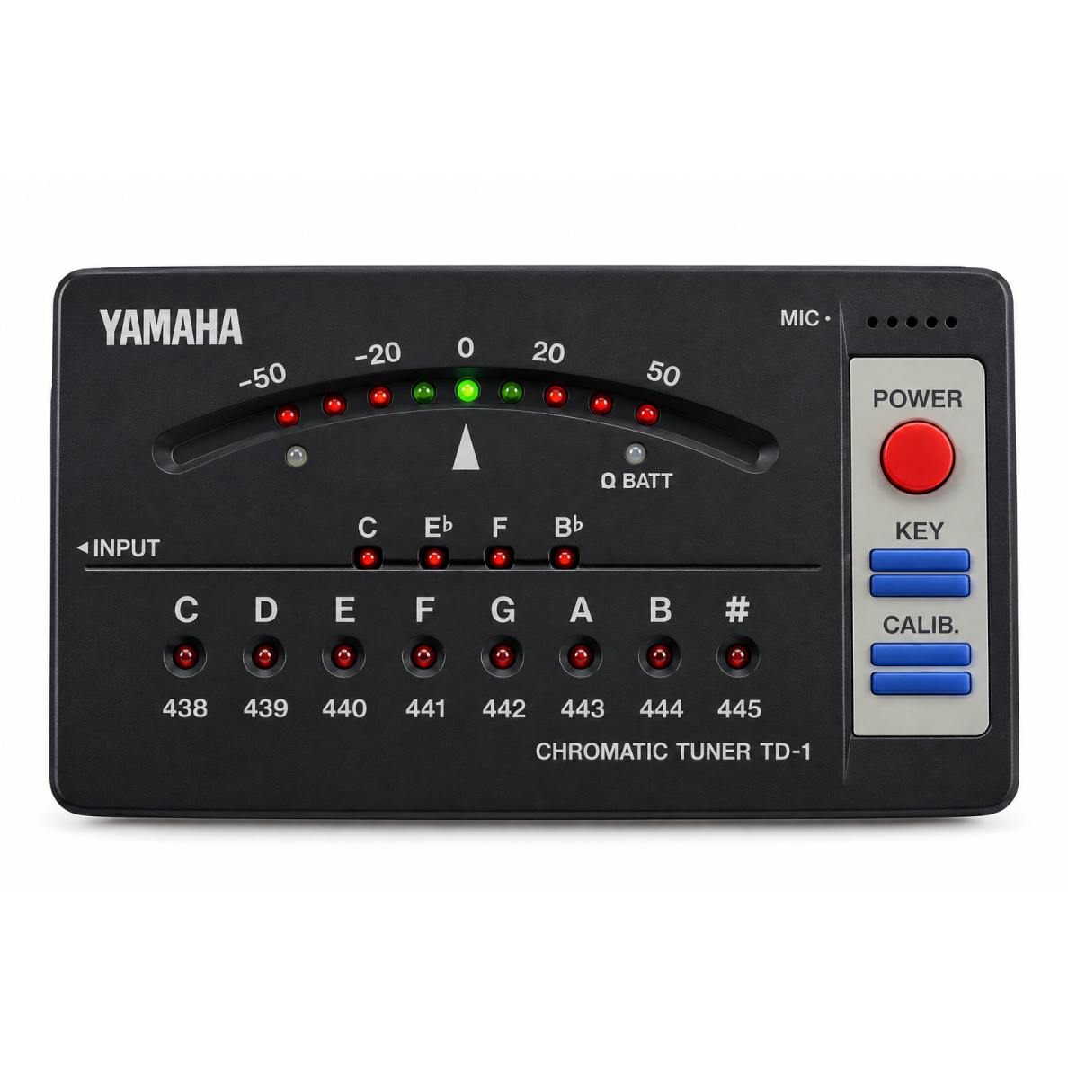 YAMAHA TD-1 Chromatinis gitaros ir bosinės gitaros derintuvas YAMAHA TD-1 Chromatinis gitaros ir bosinės gitaros derintuvas