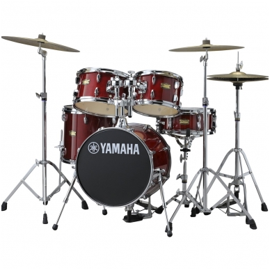 Yamaha JK6F5 CRANBERRY RED Complete Junior Drum Kit - 5 pieces - 16" Kick Yamaha JK6F5 CRANBERRY RED Complete Junior Drum Kit - 5 pieces - 16" Kick